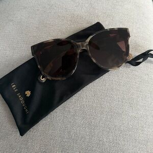 Lele Sadoughi Tortoise Sunglasses
